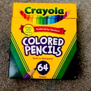 64 Crayola colored pencils